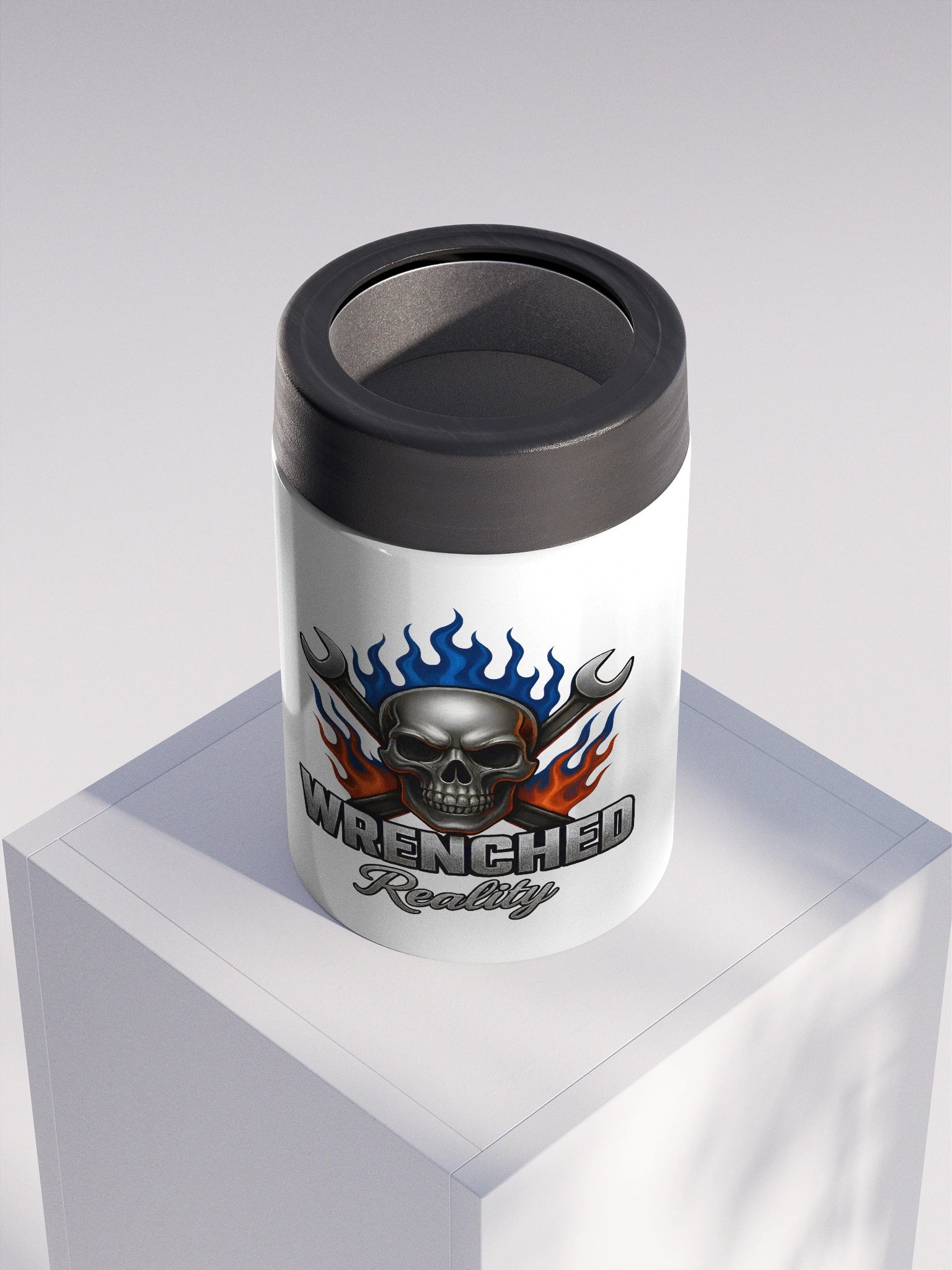 Flaming Skull Stainless Steel Koozie product image (4)