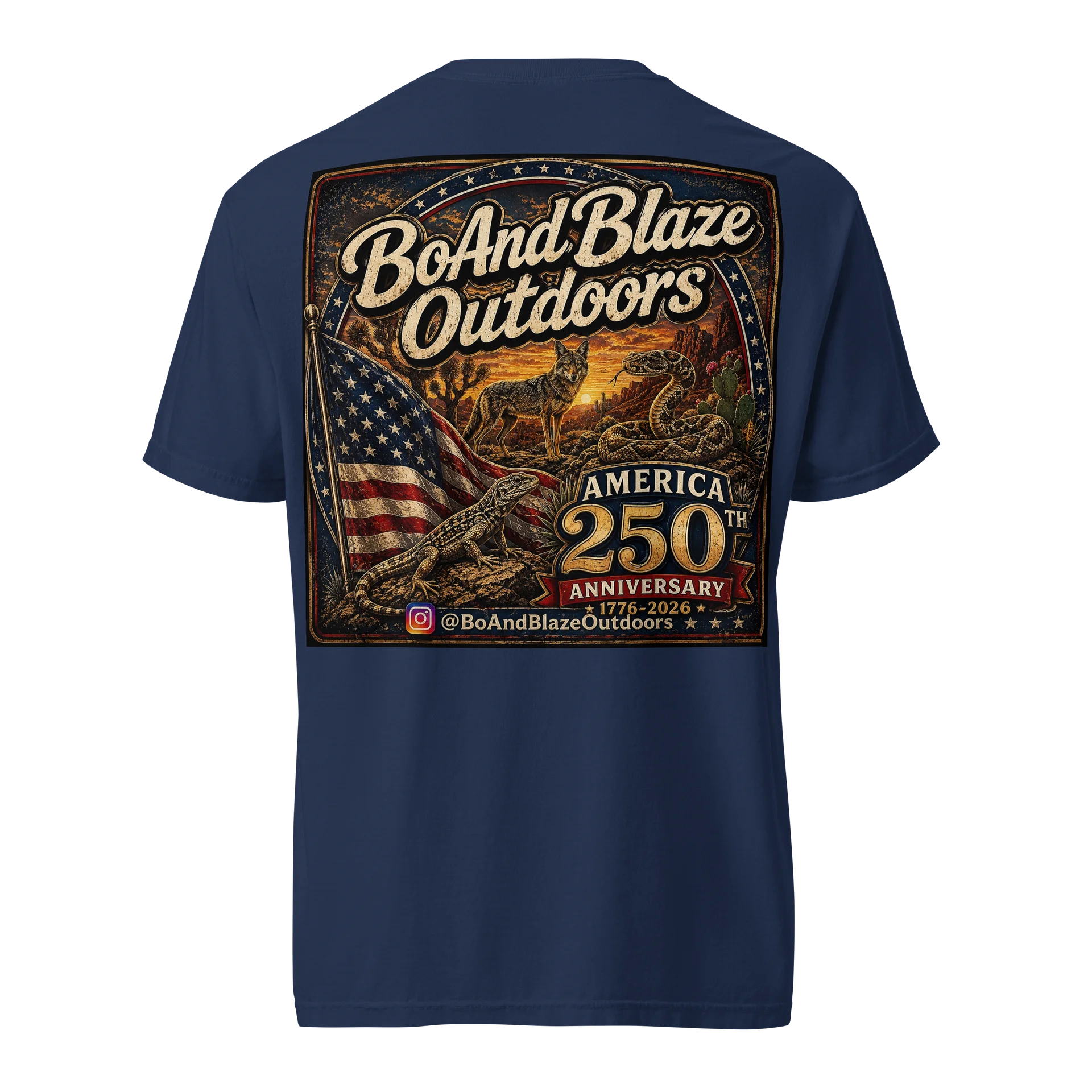 🇺🇸 Limited Edition Bo & Blaze Outdoors Freedom Series Tee | Red, White & Blue Collection product image (5)