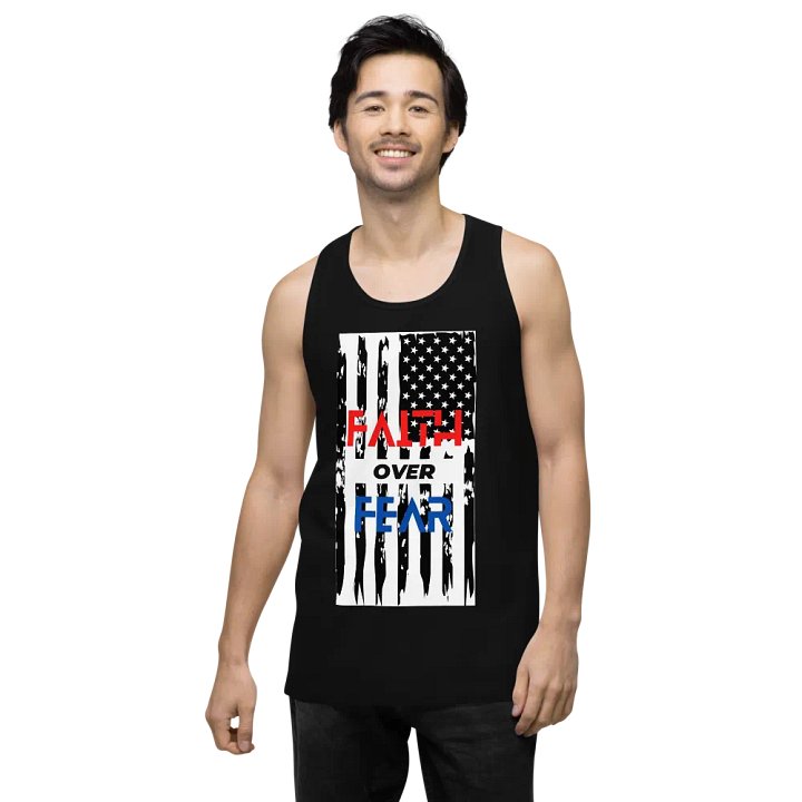 Faith Over Fear Patriotic Tank Top product image (2)