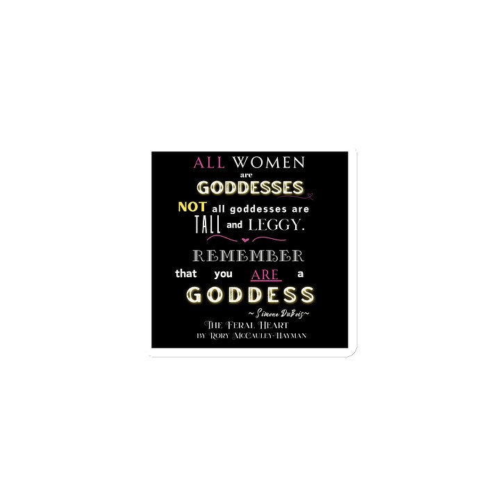 Goddess Quote Die-Cut Magnets product image (1)