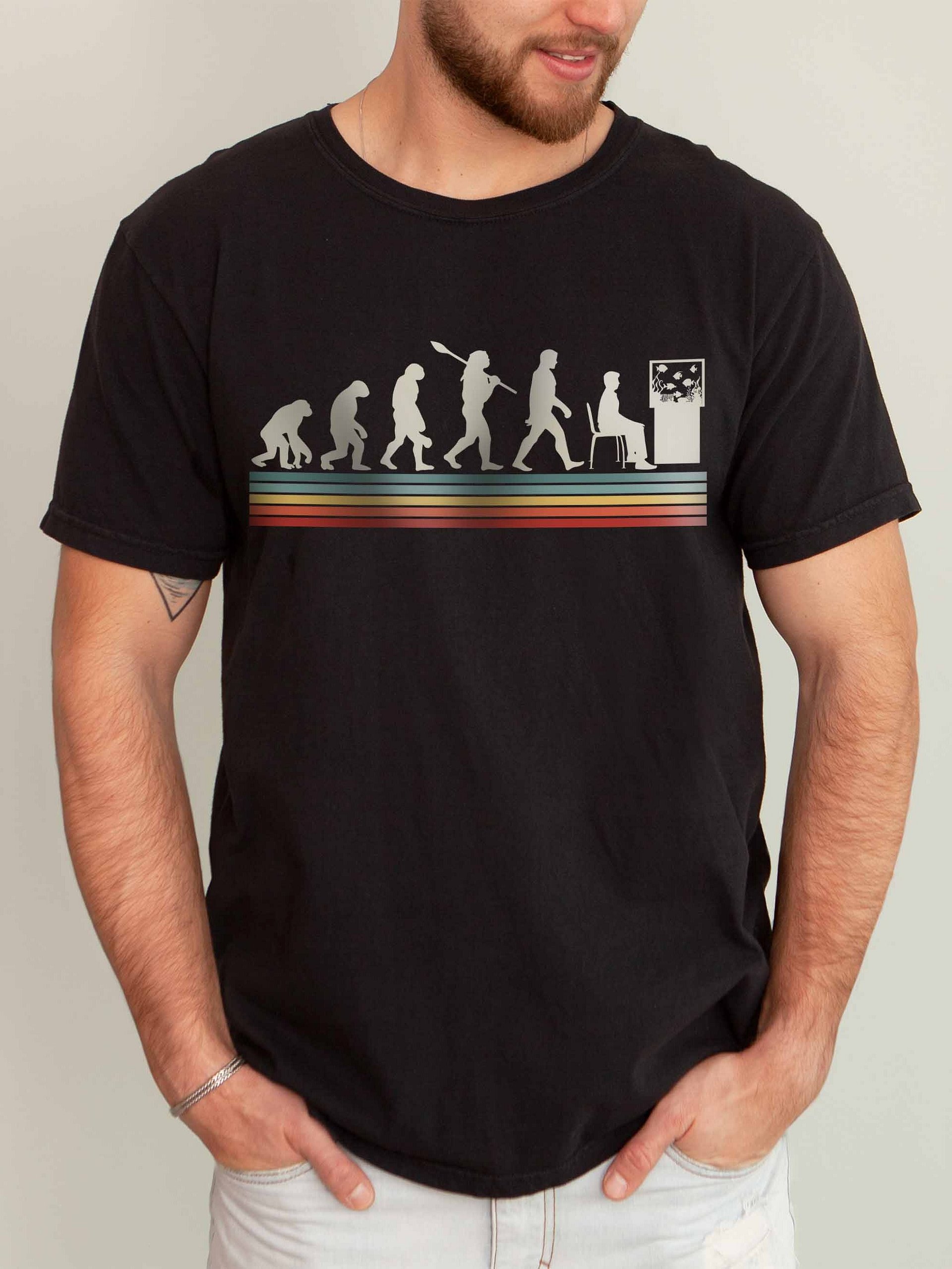 Reef Tank Evolution Shirt – Funny Saltwater Aquarium Hobbyist Graphic Tee product image (2)