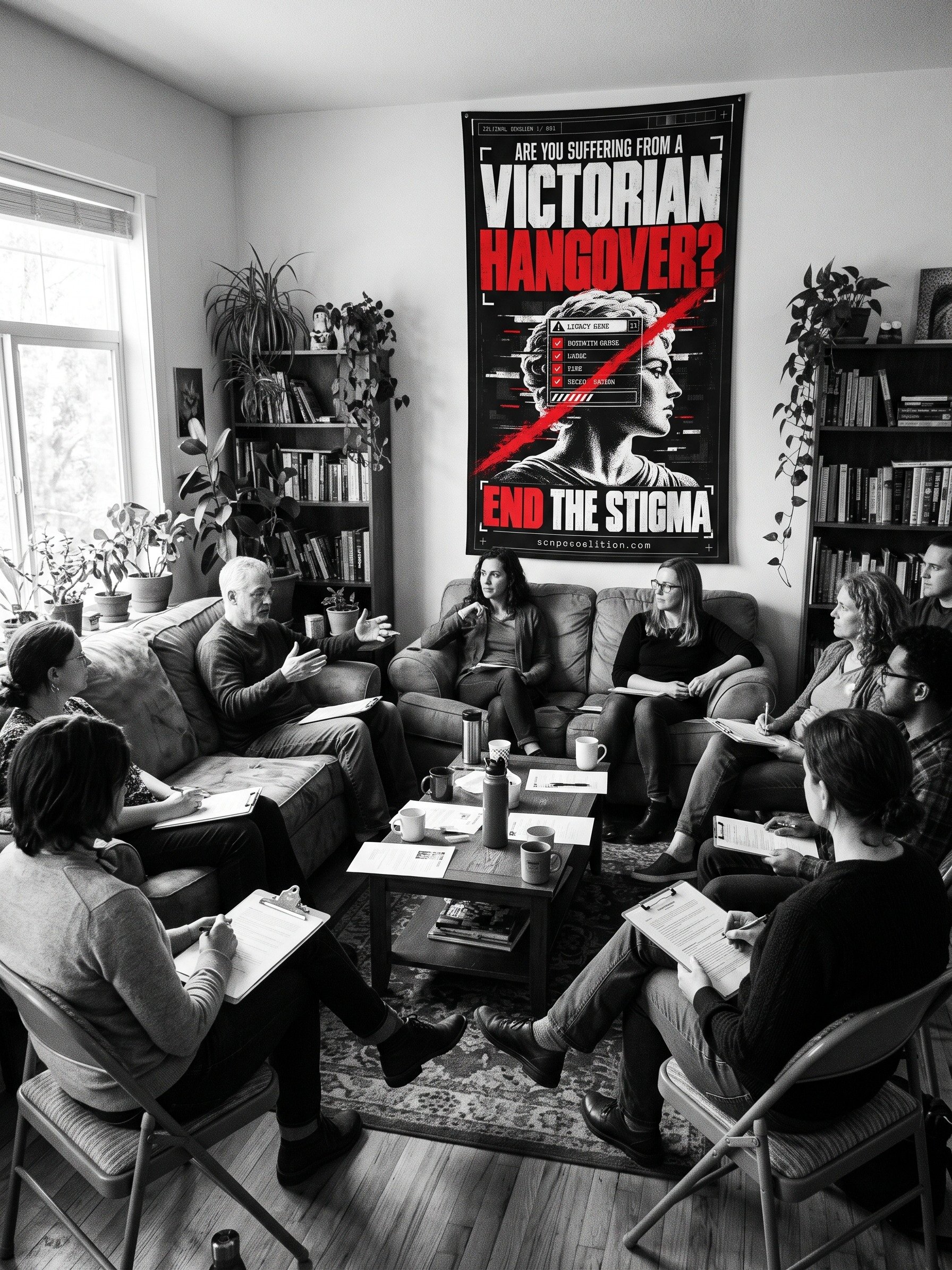 Victorian Hangover: End the Stigma" Civic Action Flag & Banner product image (2)
