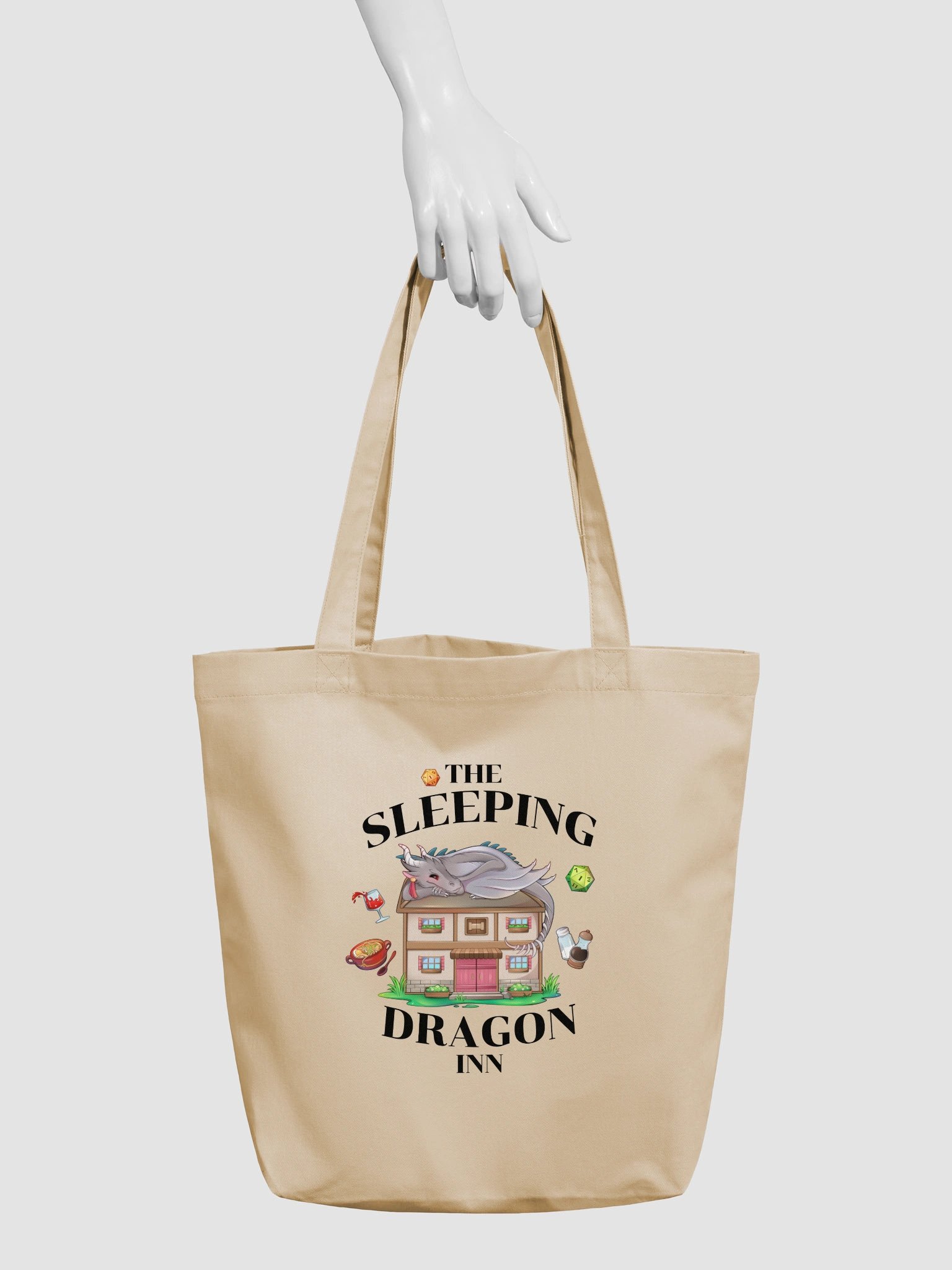 The Sleeping Inn Tote Bag [Black Font] product image (3)