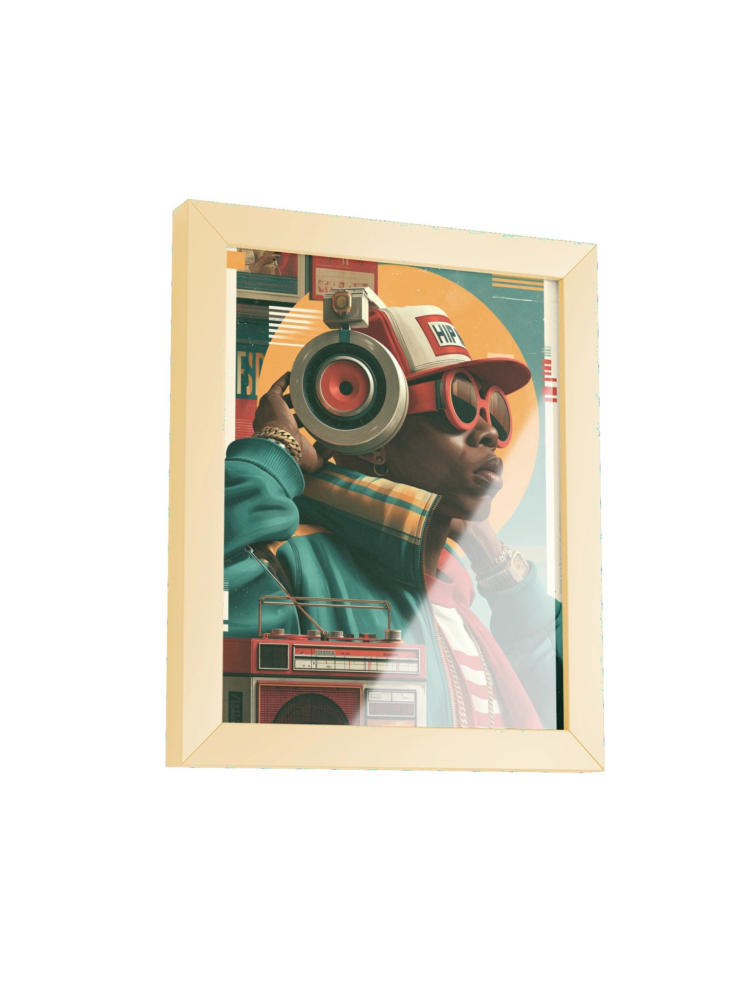 Shortwave · Past Forward No. 4 | Framed Art Print | Originology | Black History X product image (26)