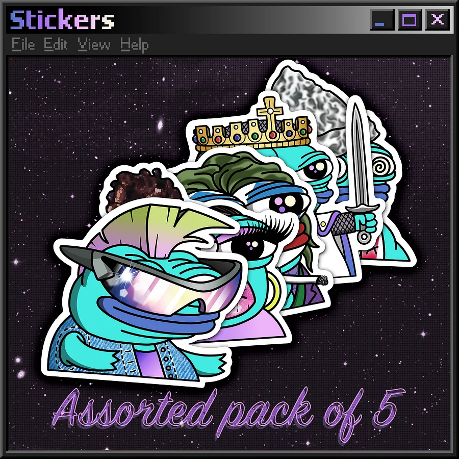 Assorted Pack of 5 Stickers product image (1)