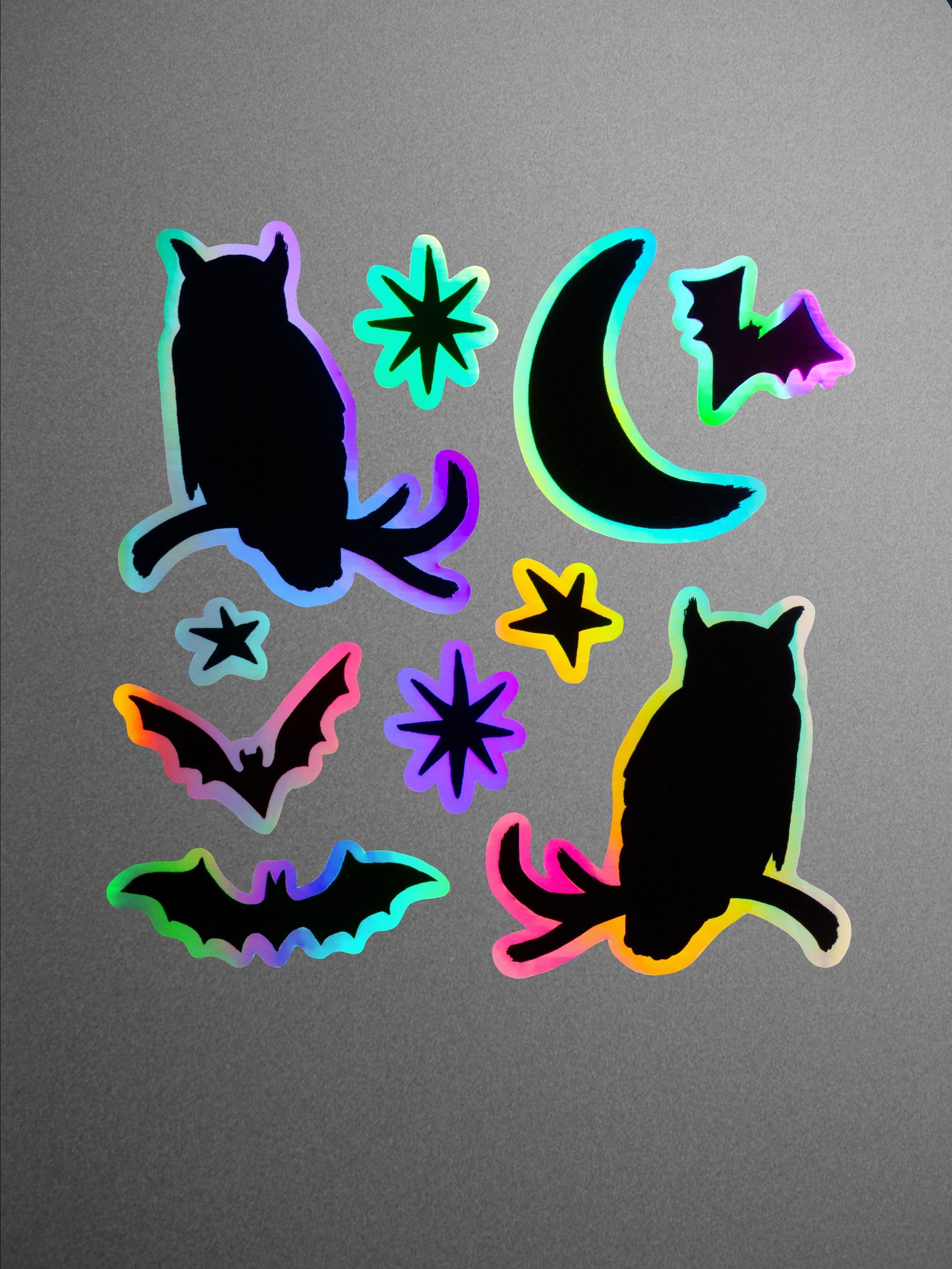 HOLOGRAPHIC STICKER SHEET - SPOOKY SKY product image (3)
