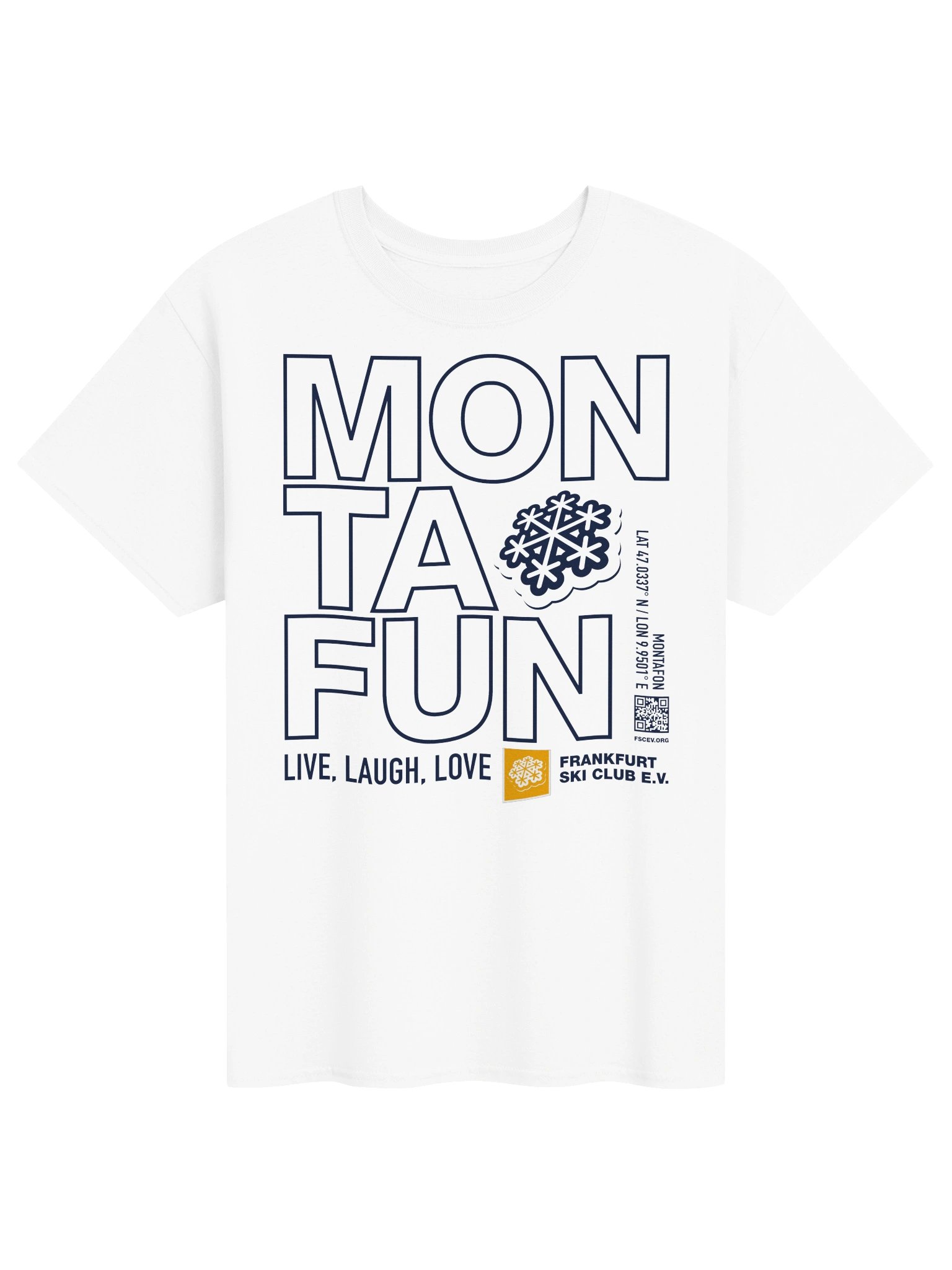 Monta(fun) Live, Laugh, Love - White (front print) product image (1)