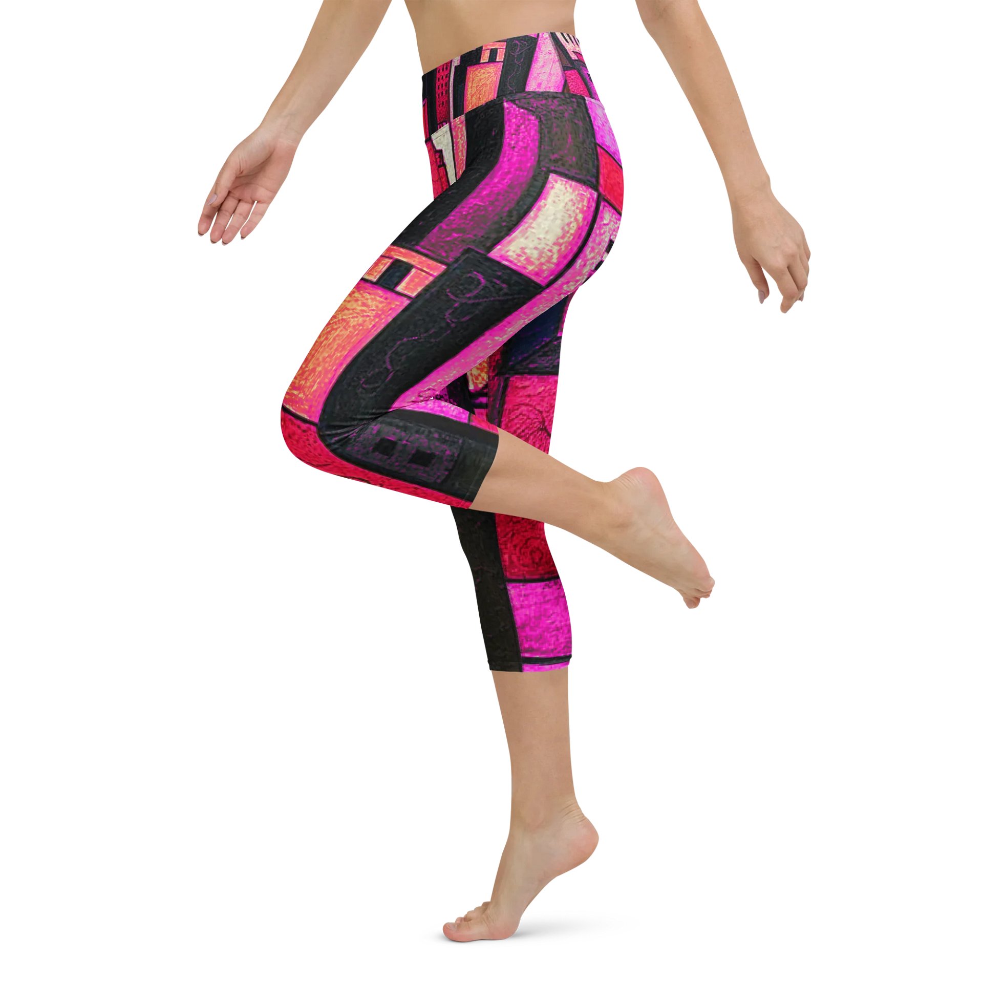 Red City Capri Leggings product image (5)