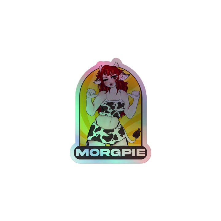 Cow Girl Milkers Holographic Sticker product image (2)