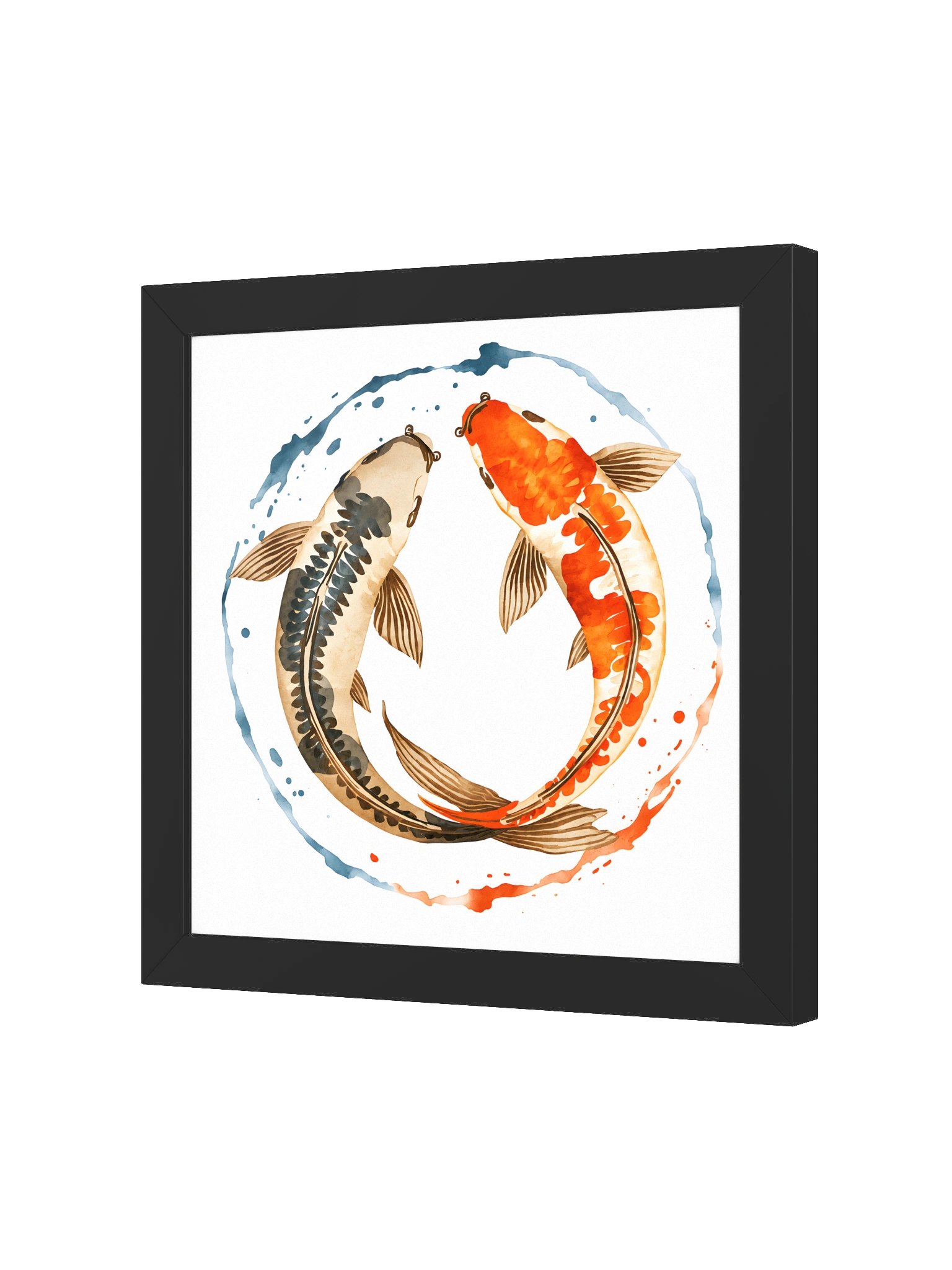 Watercolor Koi Fish Wall Art Print | Yin Yang Japanese Zen Decor product image (13)
