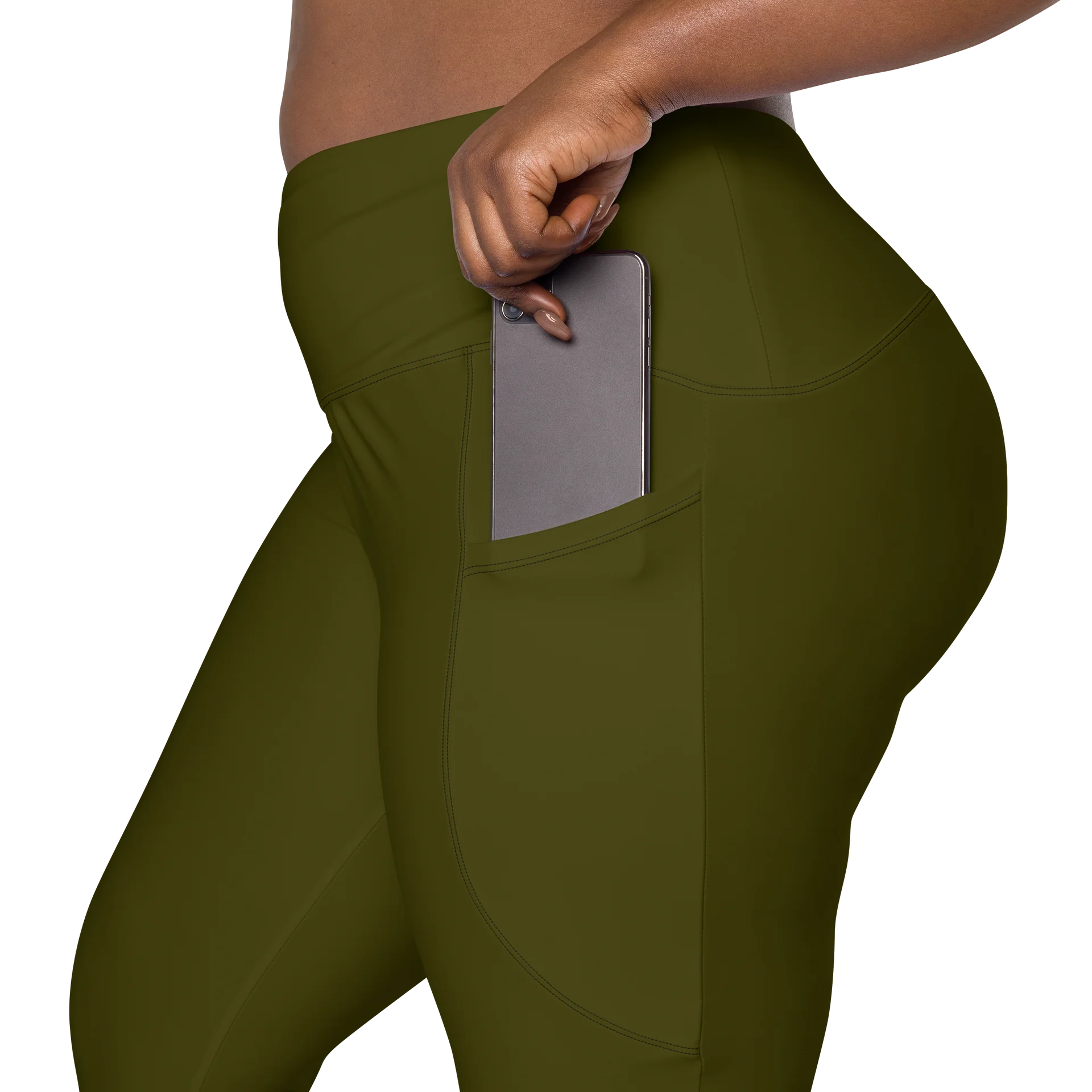 Green Leggings with Pockets product image (8)