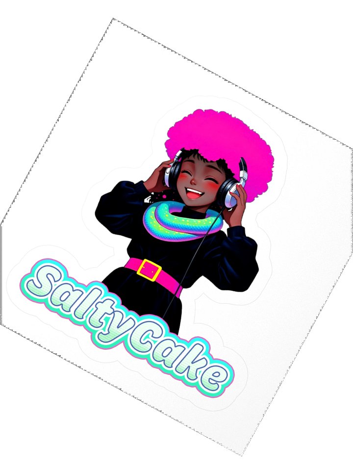 SALTYCAKE RADIO Kiss Cut Sticker product image (4)