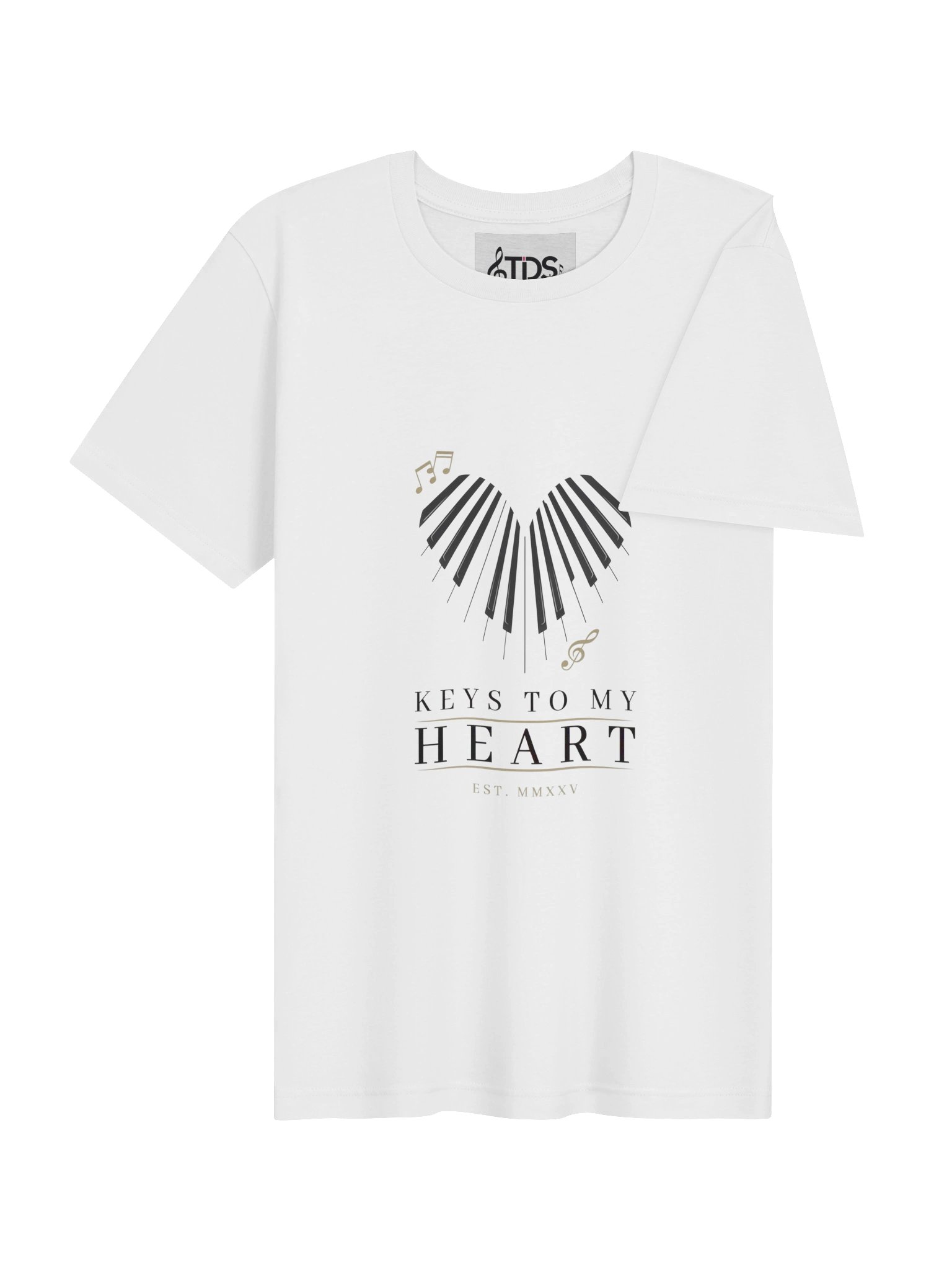 Keys to My Heart Music Graphic Tee product image (17)