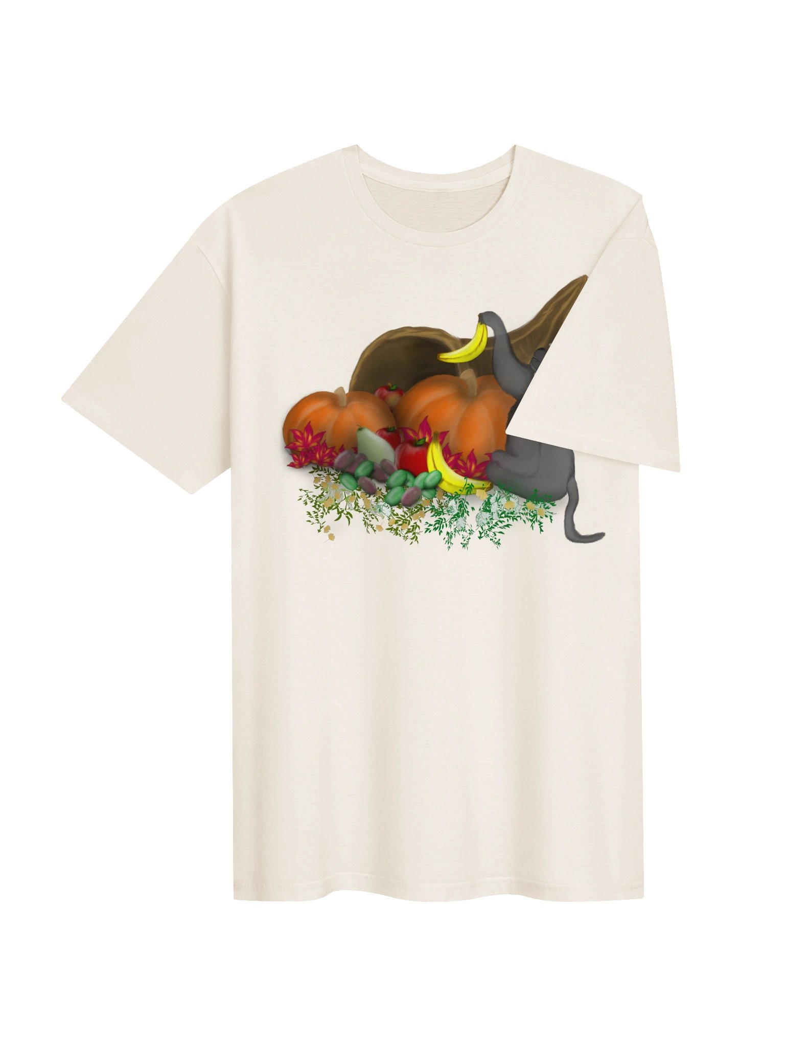 "Monkey and Cornucopia" T-Shirt. Unisex Gildan Softstyle T-Shirt product image (3)