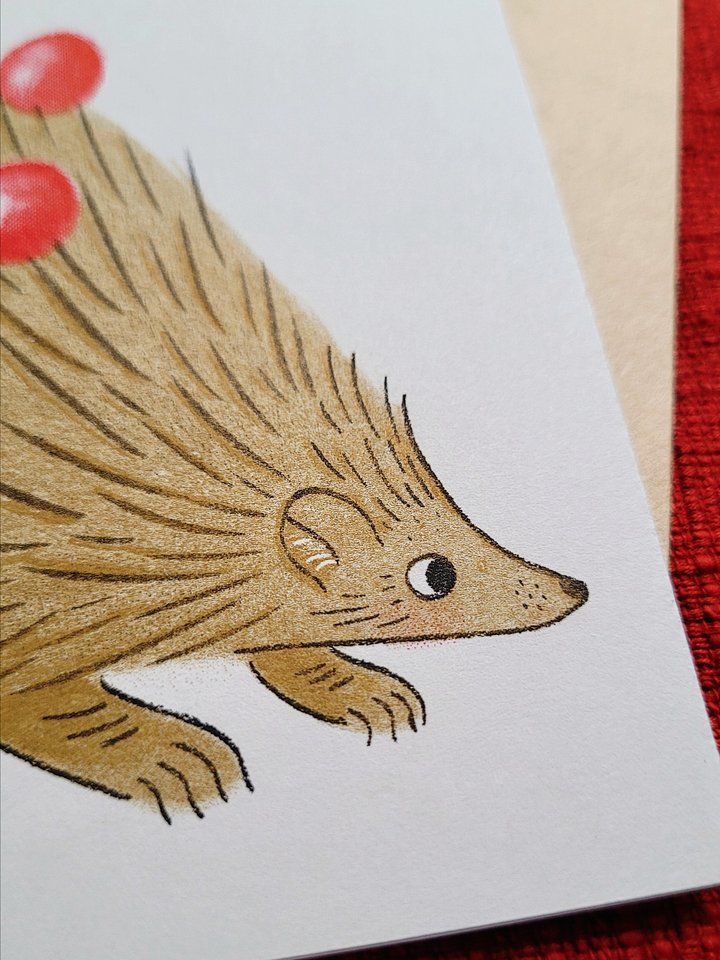 Hedgehog Riso Card product image (2)