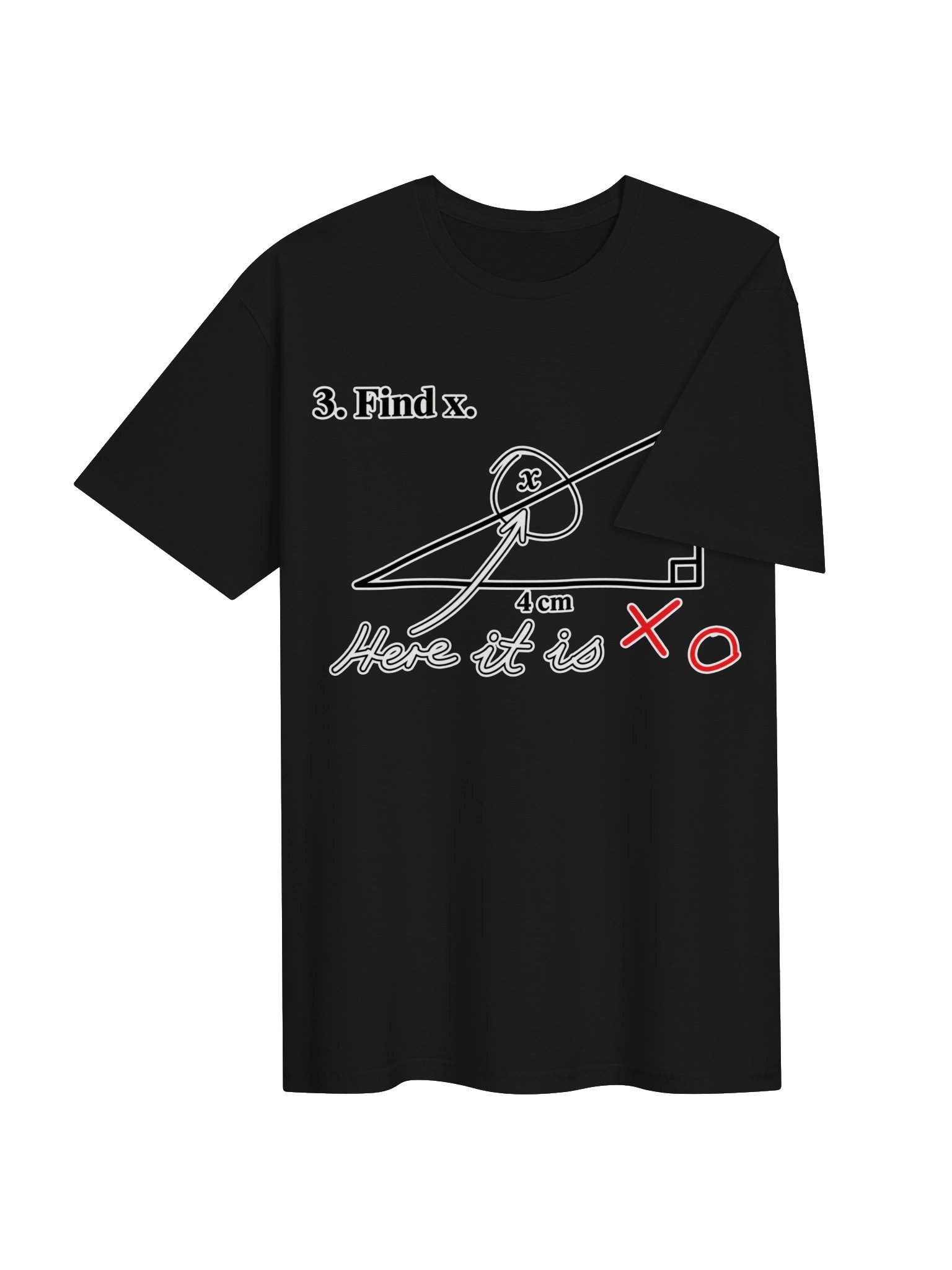 Find X – Here It Is Funny Math T-Shirt product image (4)