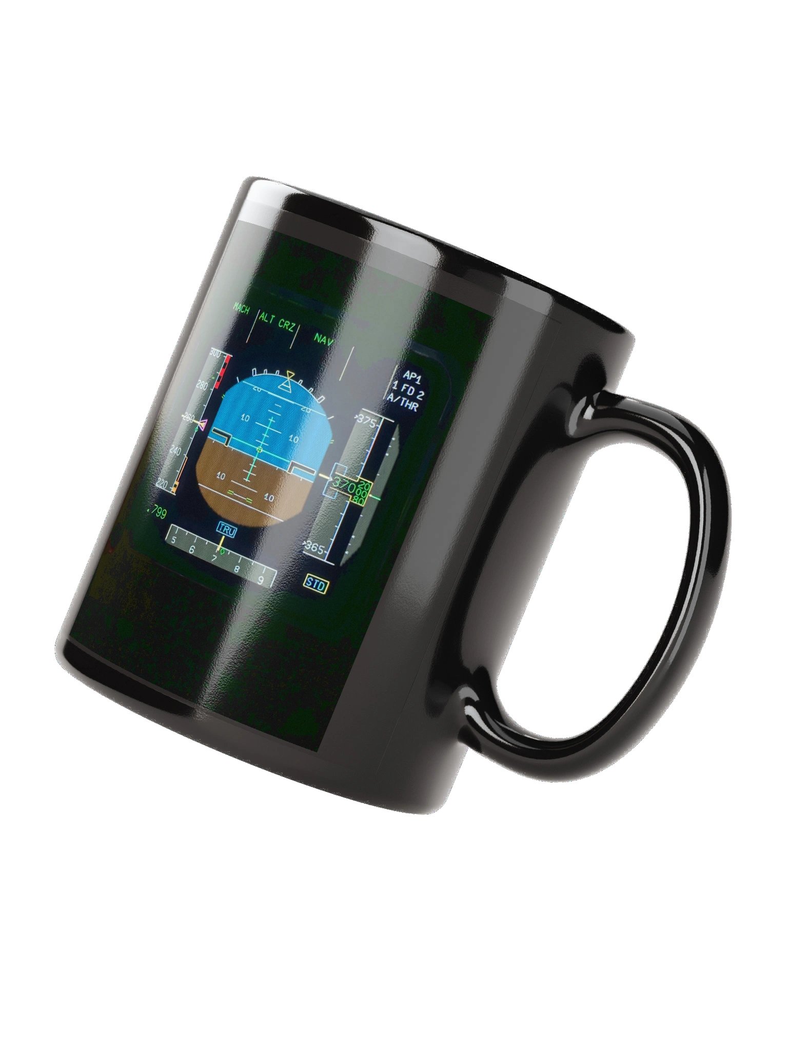 Captain Padde Crew Black Glossy Mug product image (4)