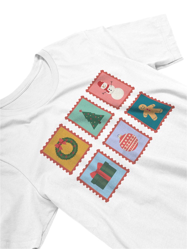 Christmas Stamps T-Shirt, Christmas t-shirt product image (2)