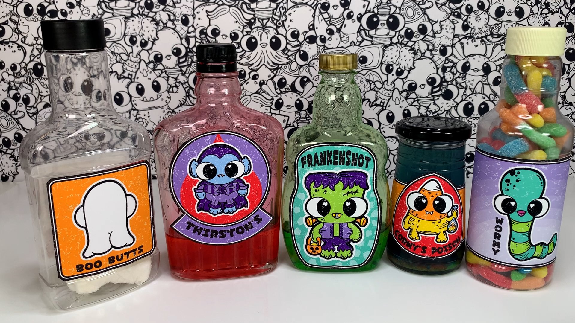 Halloween Bottle Labels product image (1)