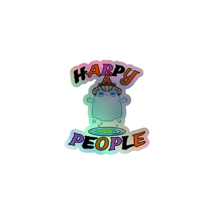 'Froggy Apparitions' Holographic Sticker product image (1)