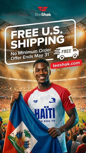 🚨 FREE U.S. SHIPPING 🚨

No Minimum Order.

Offer Ends May 31

Get Yours Now 👉 teeshak.com

#ToupPouYo #Haiti #WorldCup2026 #G...