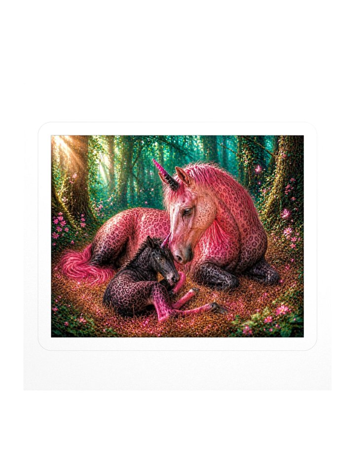 Leopard Unicorn Mother & Foal Sticker product image (1)