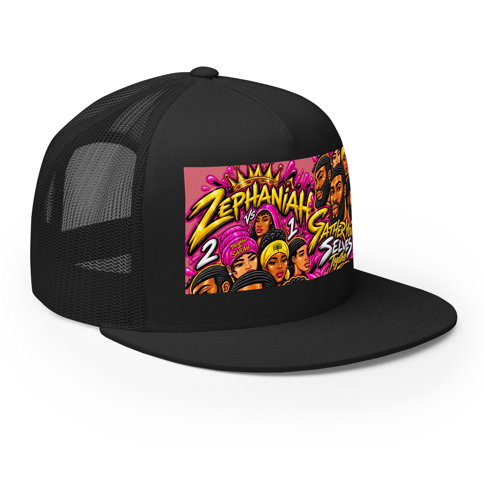 Zephaniah 2 vs 1 Graphic Trucker Cap product image (6)