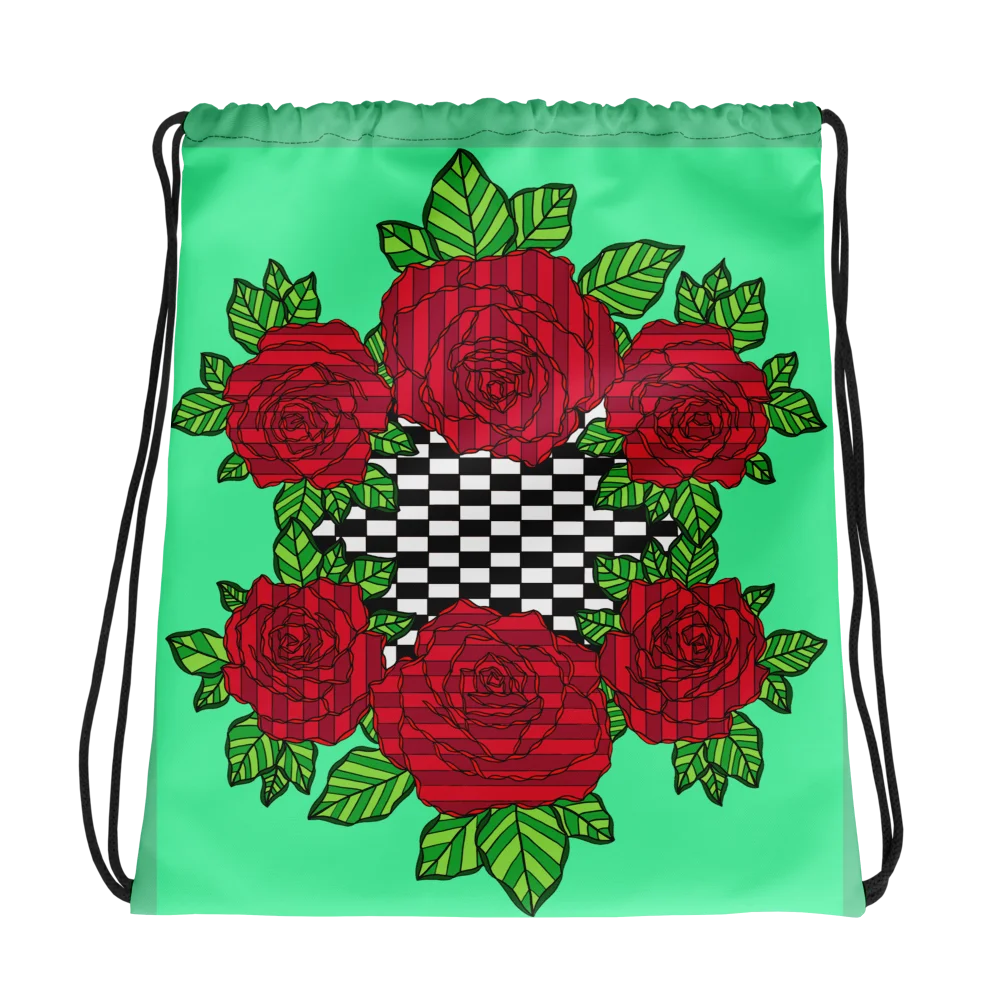 Drawstring Bag (Rose-Green) product image (1)