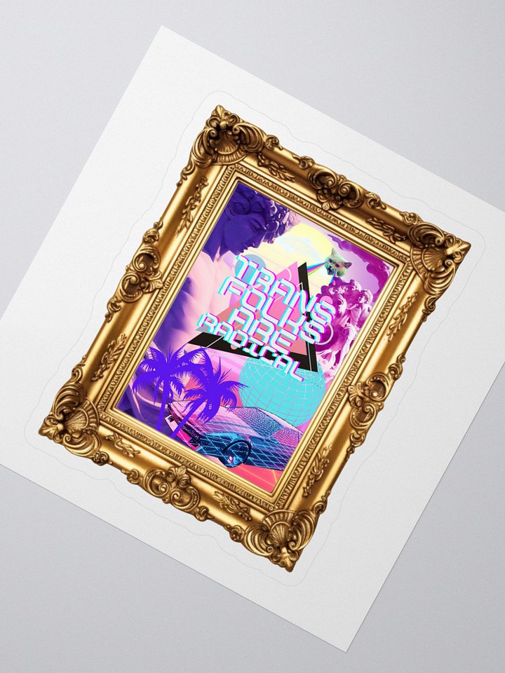 Radical Pride - Trans Folks Are Rad! (STICKER) product image (2)