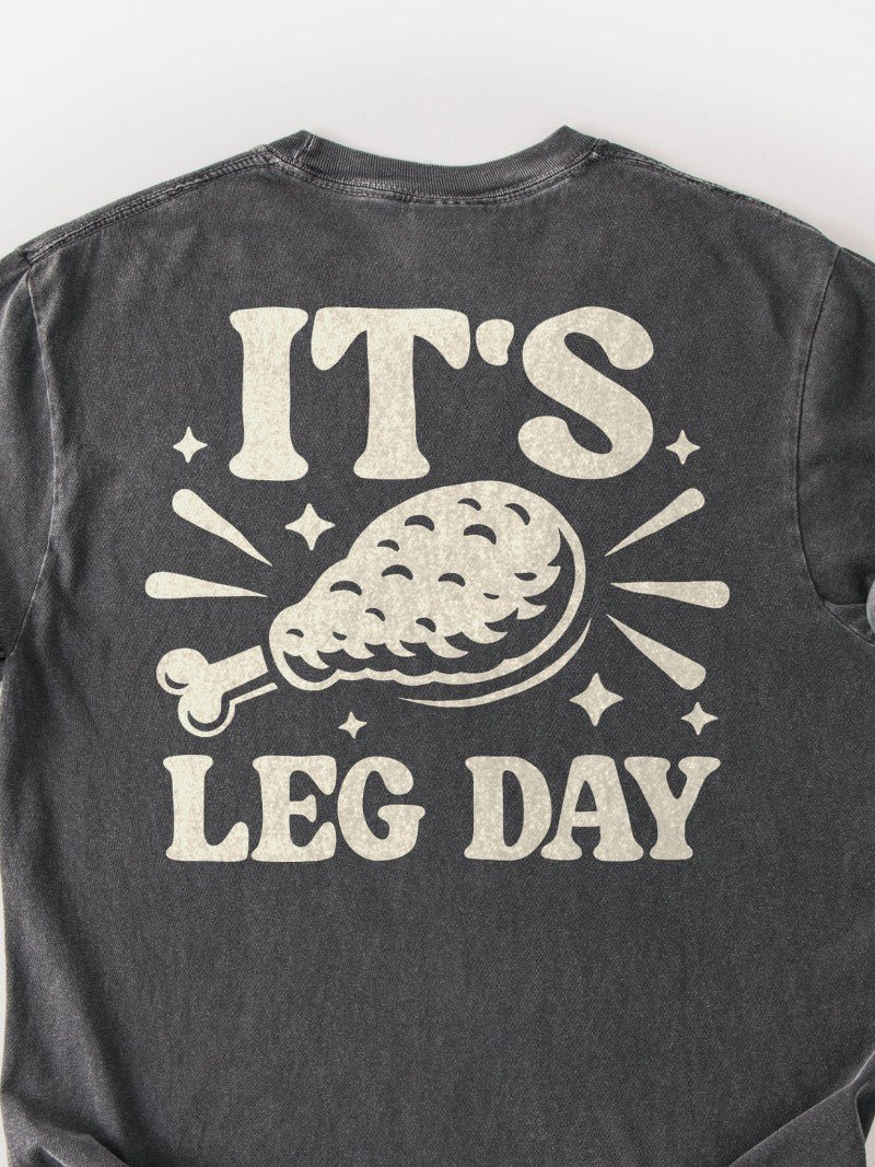 It's Leg Day Oversized Gym Tee | Funny Gym Shirt product image (2)