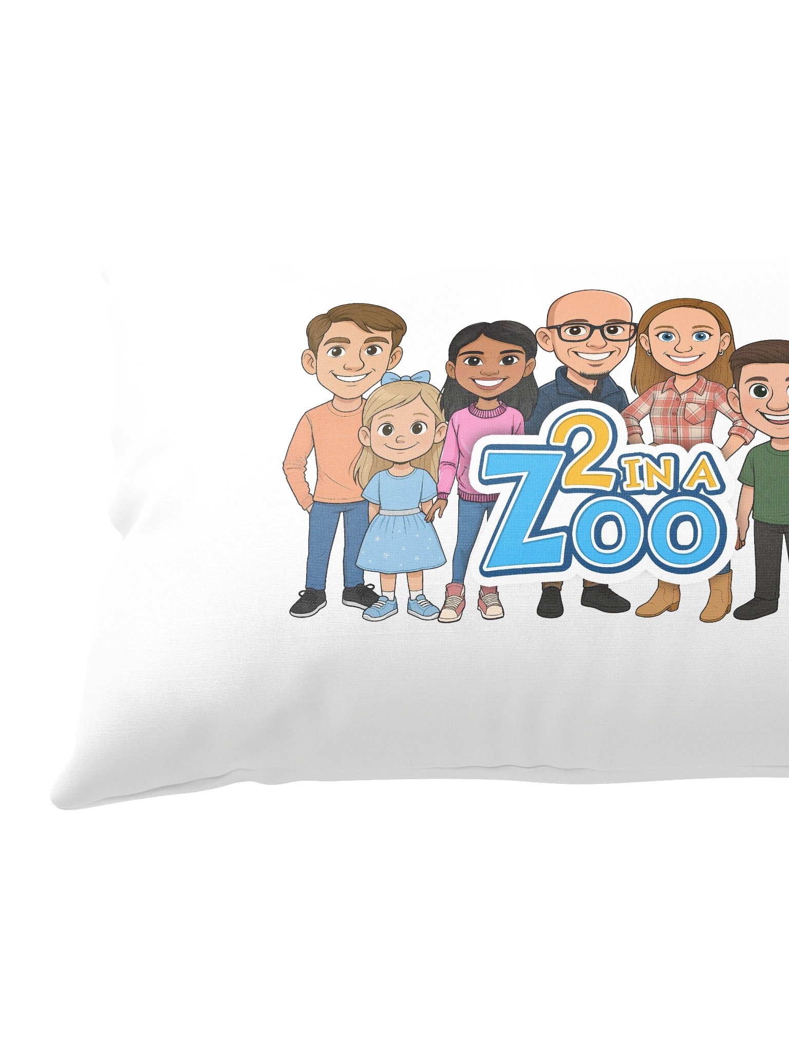 2 in a Zoo Throw Pillow product image (2)