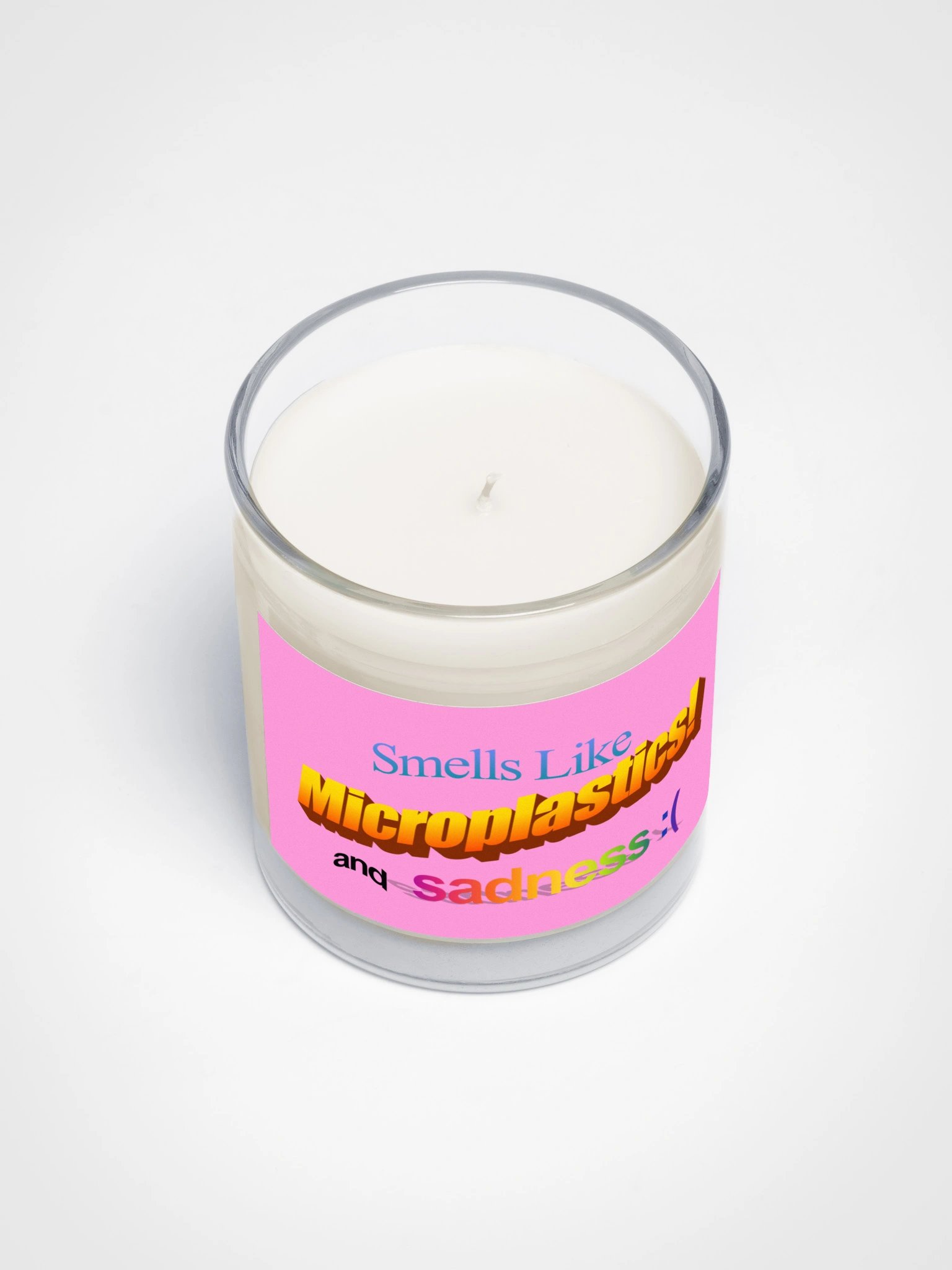Microplastics soy candle product image (3)