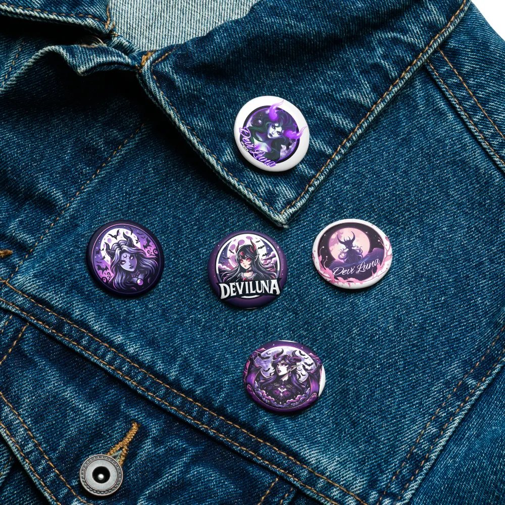 Set of 5 DeviLuna Pins product image (16)