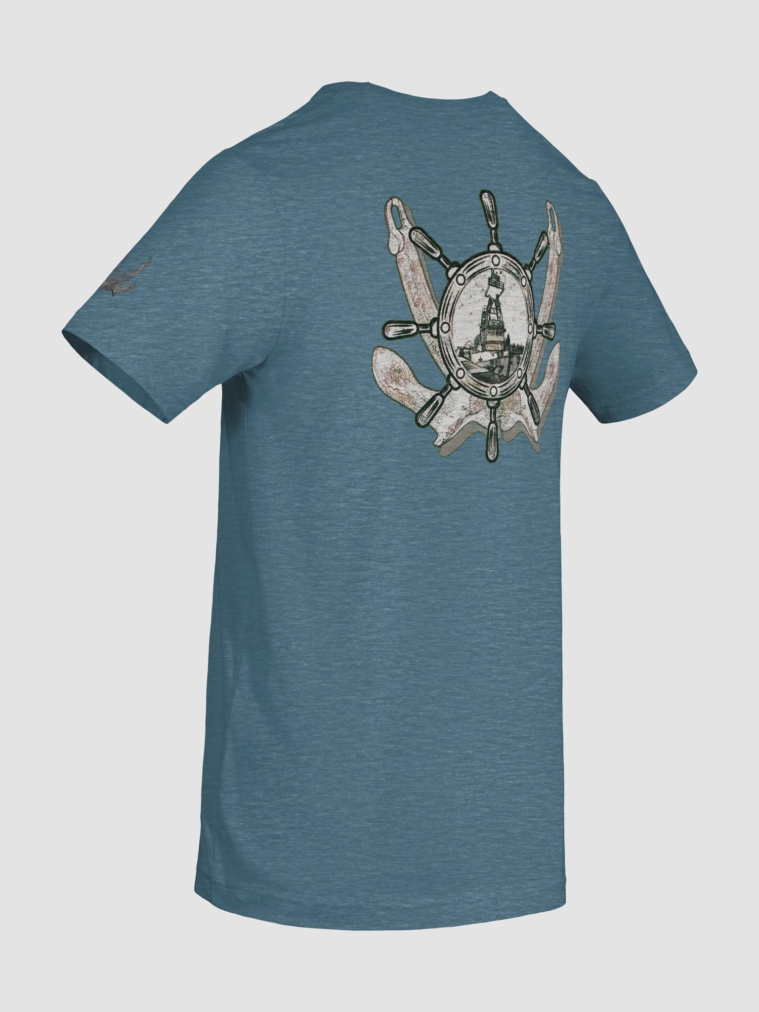 Twin Anchor - Ship Wheel & Tug CE – Vigilant Marine Workwear | Twin Anchor Apparel Sternwatch Tee Line product image (10)