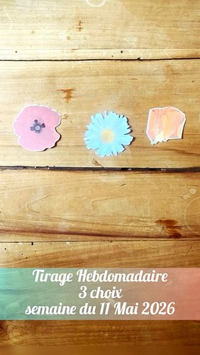 🔮 Votre tirage Hebdo ✨
🃏 Semaine du 11 Mai 2026 🫶🏼
🌚♉️ avant la nouvelle Lune Taureau 👈🏼

👉🏼Choisissez la fleur 🌸 qui vous ap...