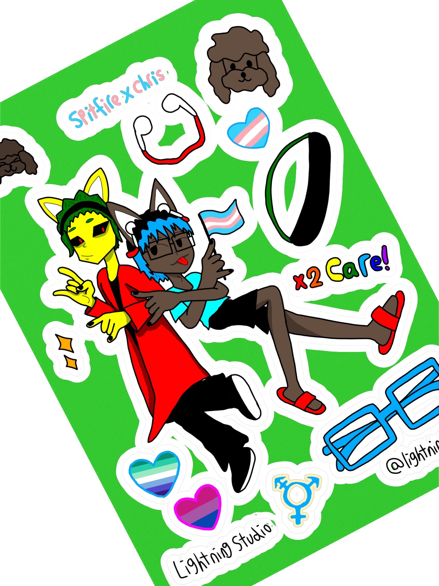 Spitfire X Chris sticker sheet product image (2)