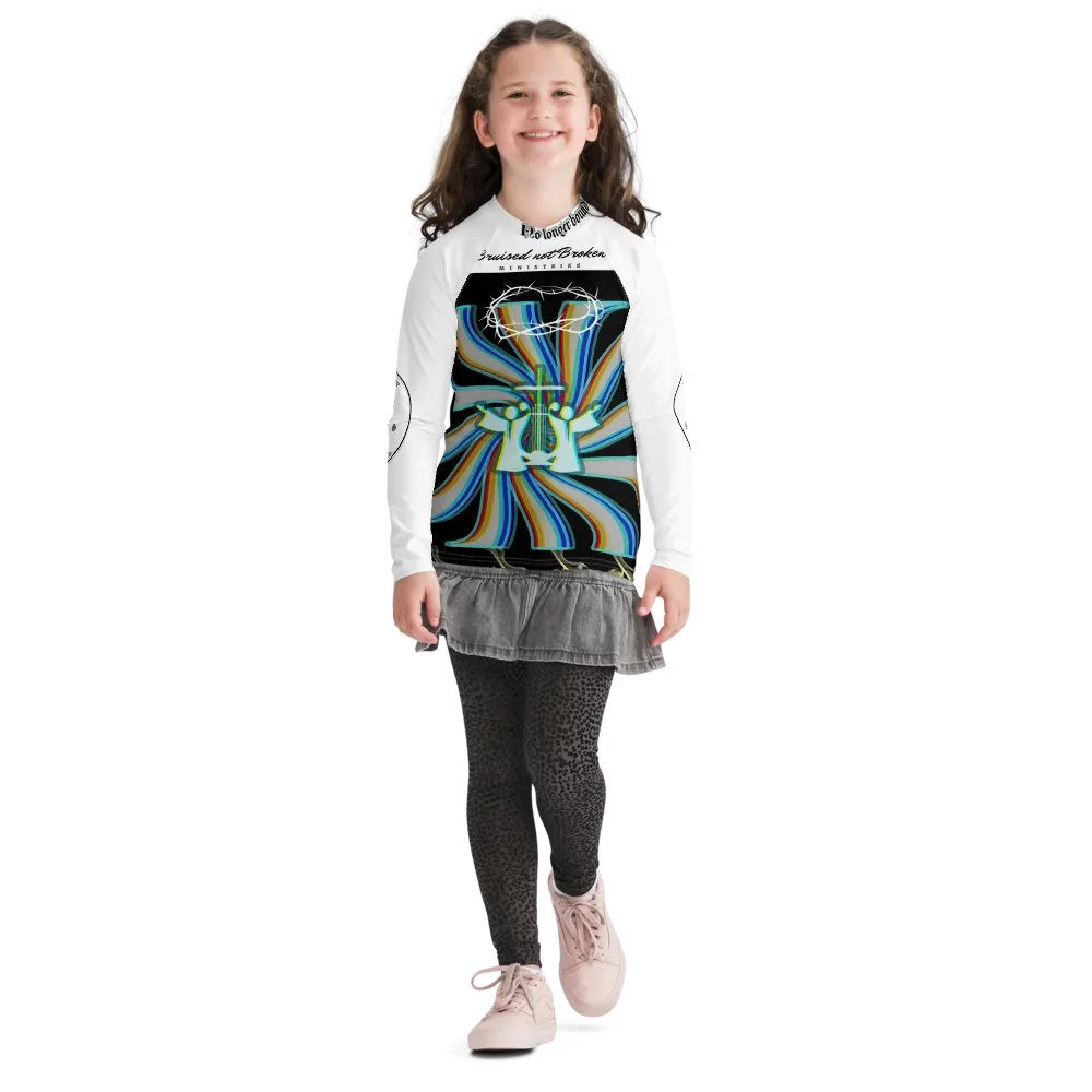 (Black in the back Fabric) Bigger Kids Rash Guard product image (7)