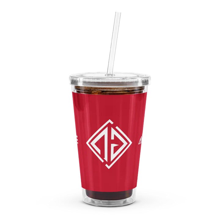 Gobelet en plastique transparent Rouge product image (1)