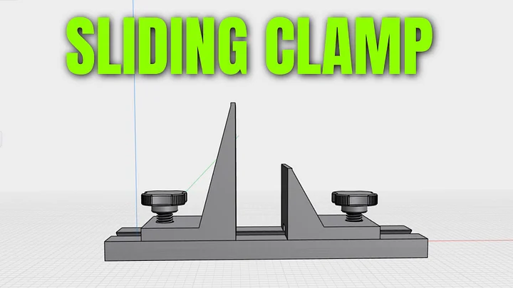 Adjustable, Sliding Panel holding Vertical Clamps - STL 3D Print Files. product image (1)