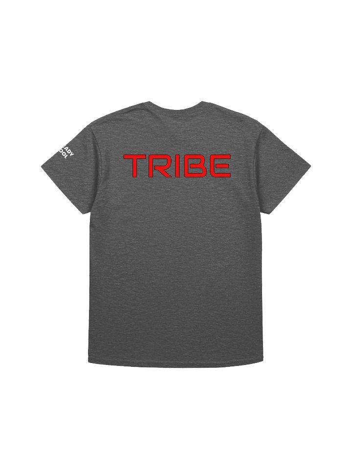 CRT Paint Splatter Large Front Print, With Red Tribe Back Print T-Shirt product image (2)