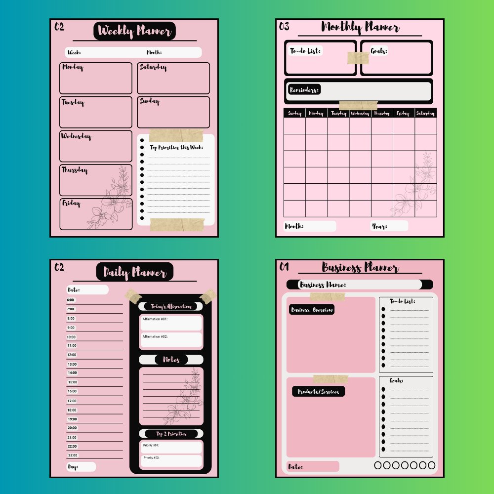 Bundle of Printable Planners product image (7)