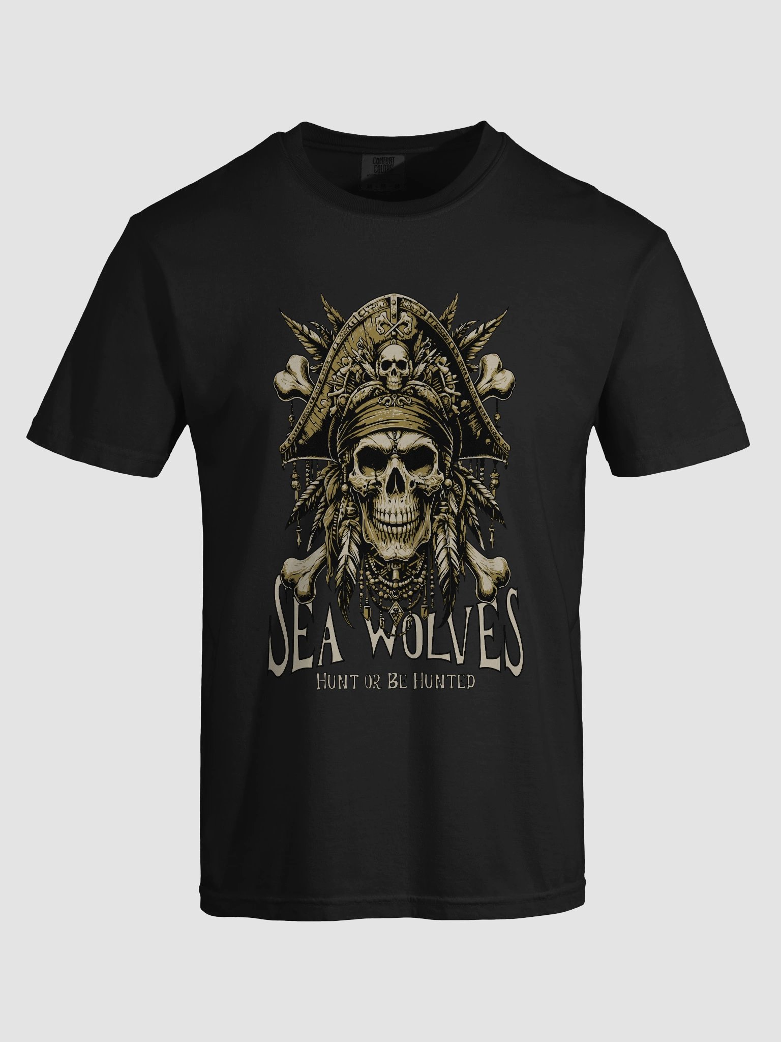 Sea Wolves Pirate Skull T-Shirt product image (4)