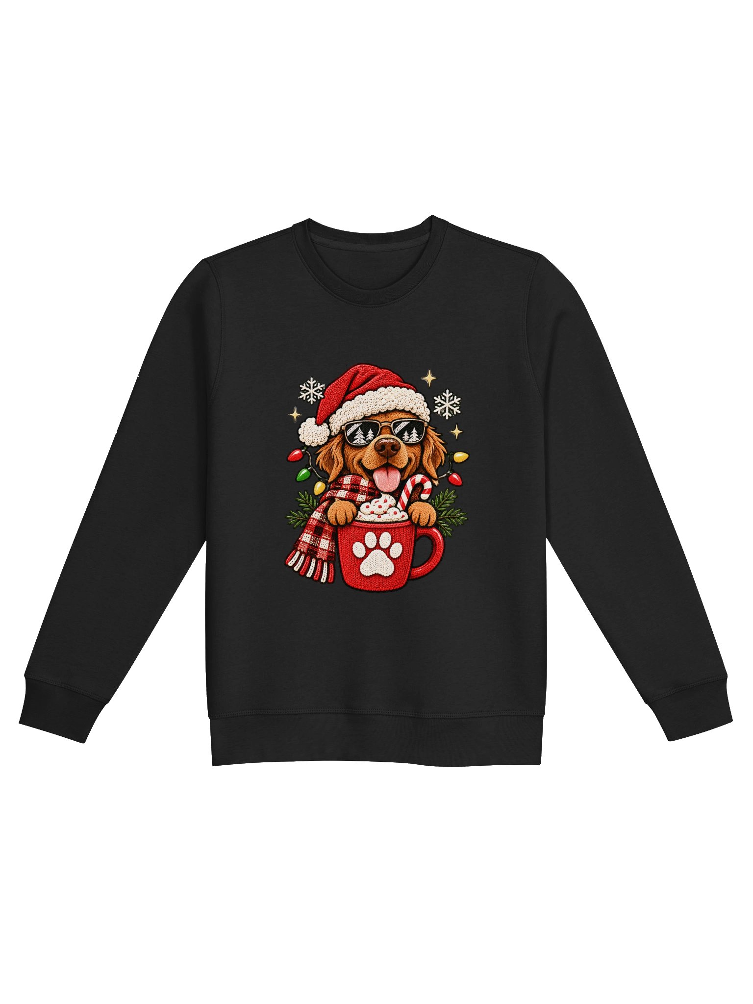 Festive Dog Santa Mug Sweatshirt product image (1)