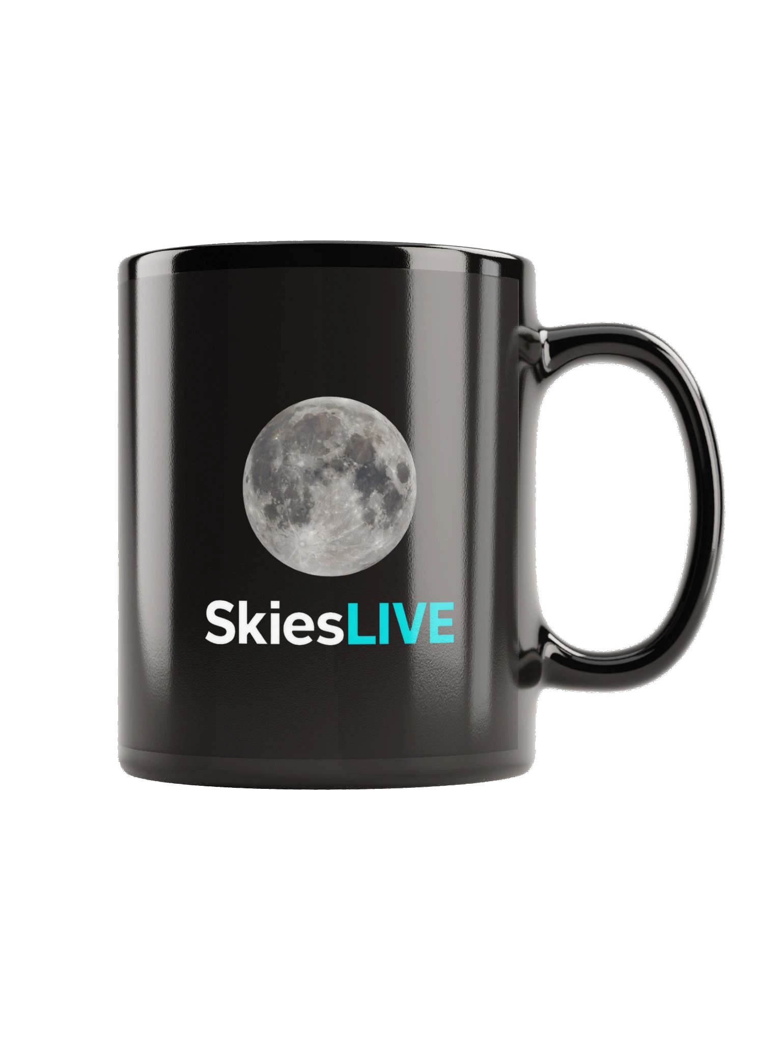 SkiesLIVE Moon Mug (Black) product image (9)