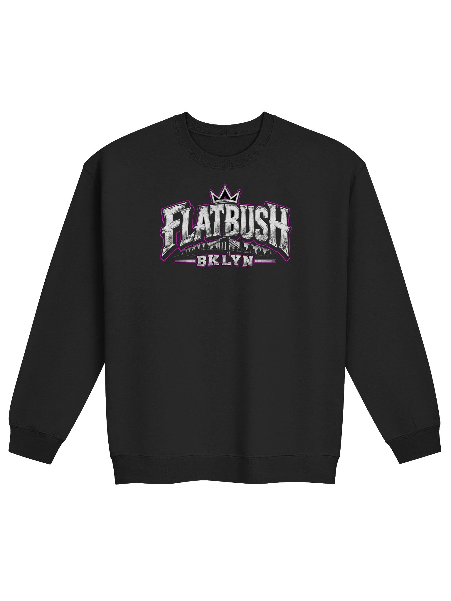 Flatbush Bklyn Crewneck Sweatshirt (Magenta) product image (1)