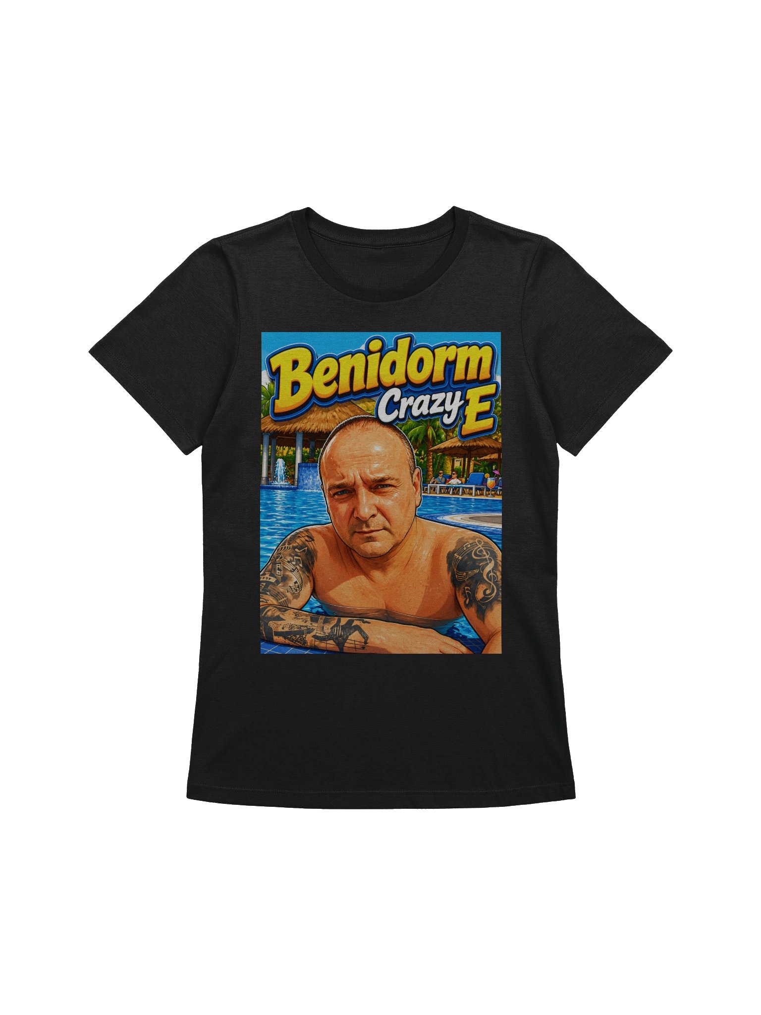 Benidorm Crazy E Pool Selfie Tee Ladies product image (1)