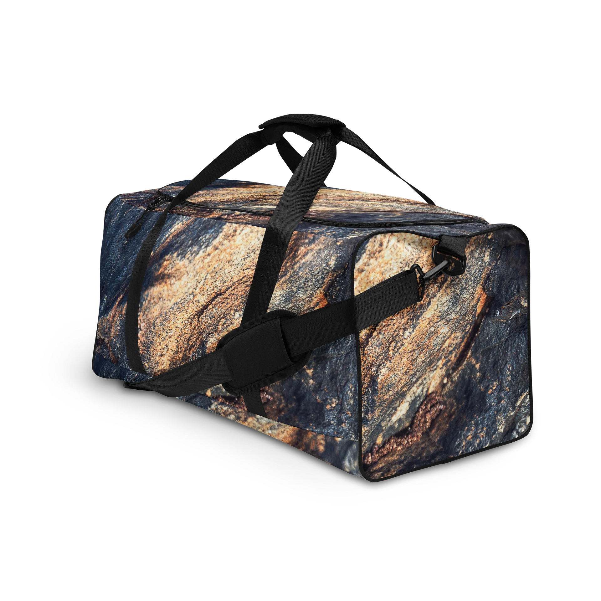 Obsidian Life All-Over Print Dark Mineral Travel Duffle Bag product image (3)
