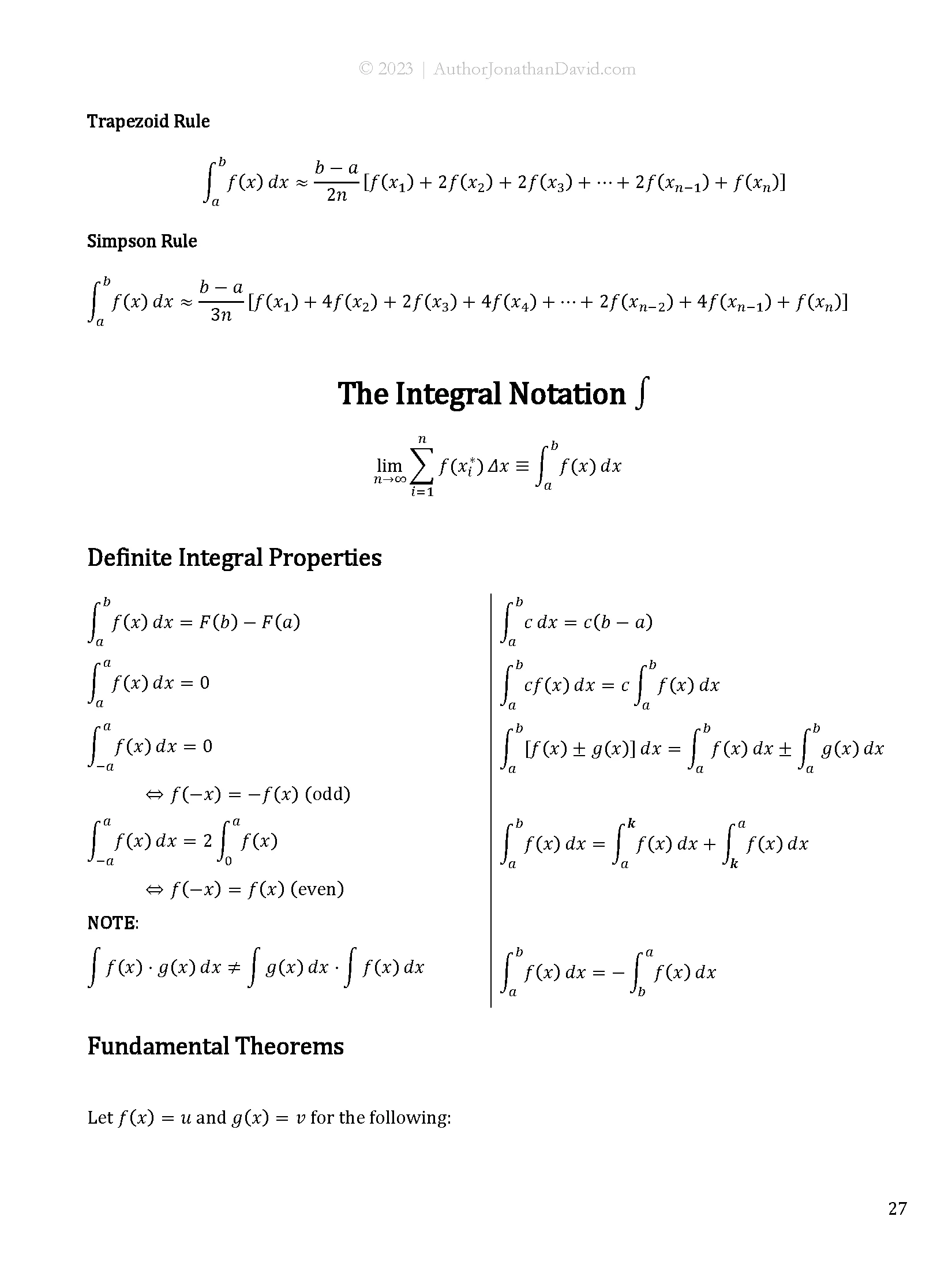 The Ultimate Cheat Sheet for STEM Majors | Calculus 1 product image (8)