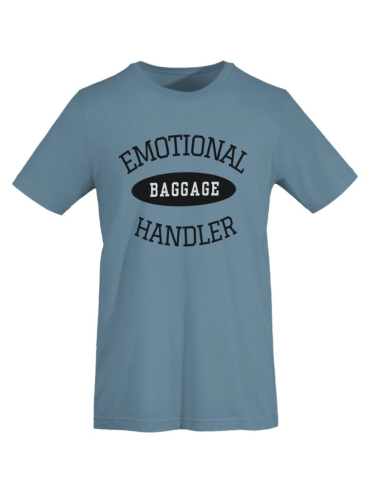 Emotional Baggage Handler T-Shirt - Black and White Varsity Style product image (1)