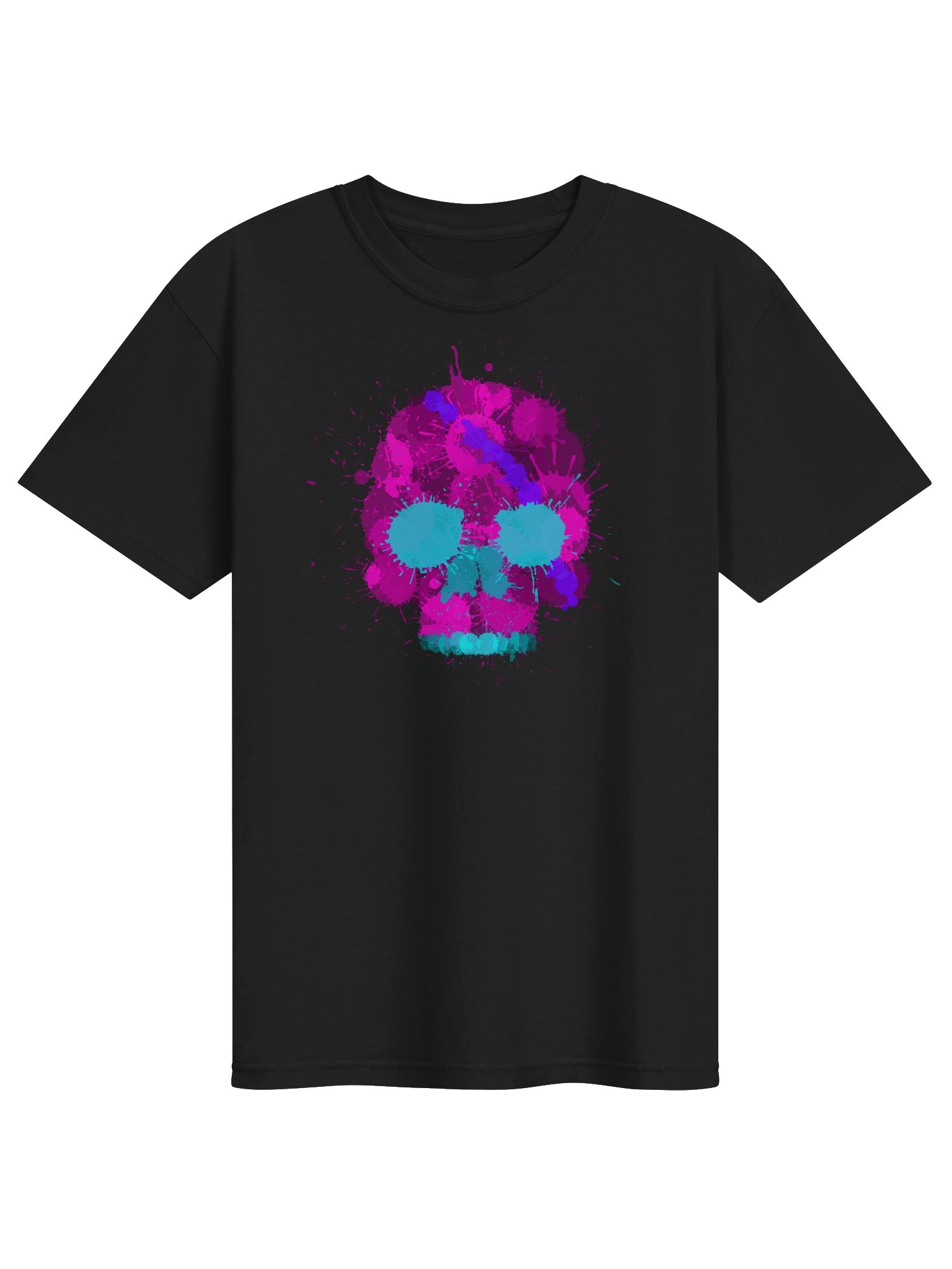Pink Splatter Skull Tee product image (17)